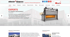 Desktop Screenshot of electrothermindustry.com